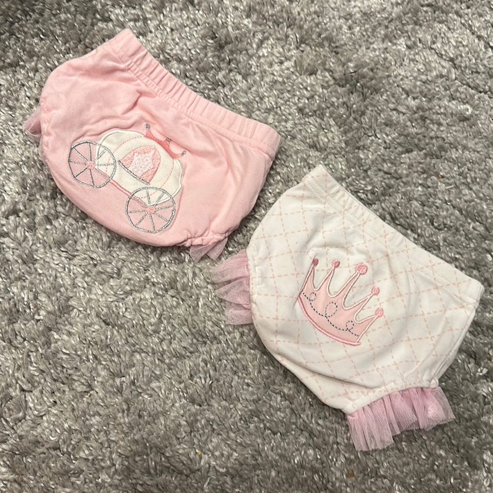 Baby girl over the diaper undies 0-6m